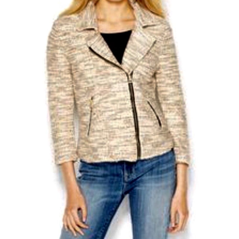 Tweed motorcycle jacket